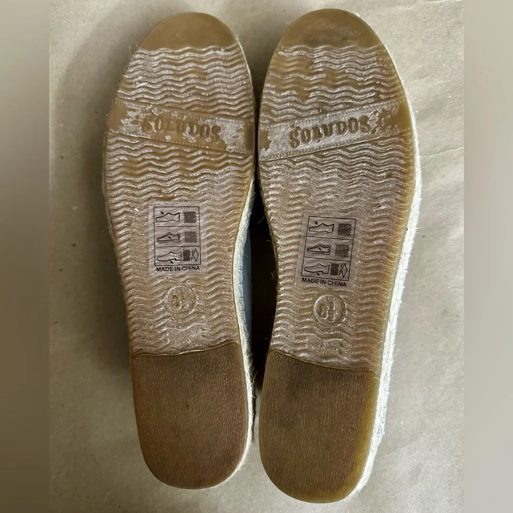 NEW - Soludos x Ceizer Gray Let's Fly Away Smoking Slipper Espadrilles Size 8.5
